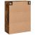 Dulap pe perete, stejar afumat, 69,5x34x90 cm, lemn prelucrat GartenMobel Dekor