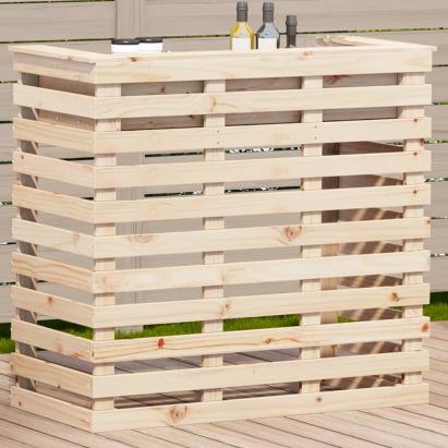 Masă de bar pentru exterior, 113,5x50x103 cm, lemn masiv de pin GartenMobel Dekor