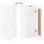 Dulap de perete, alb, 34,5x34x90 cm, lemn prelucrat GartenMobel Dekor