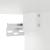 Dulap de perete, alb, 34,5x34x90 cm, lemn prelucrat GartenMobel Dekor