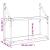 Raft cu 2 niveluri, stejar afumat, 60x21x51 cm, lemn prelucrat GartenMobel Dekor