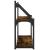 Raft cu 2 niveluri, stejar afumat, 60x21x51 cm, lemn prelucrat GartenMobel Dekor