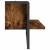 Raft de perete cu bare, stejar fumuriu, 65x25x30 cm GartenMobel Dekor