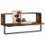 Raft de perete cu bare, stejar fumuriu, 65x25x30 cm GartenMobel Dekor