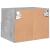 Comode TV de perete, 2 buc., gri beton, 40x30x30 cm, lemn GartenMobel Dekor