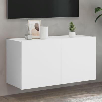 Comodă TV de perete, alb, 80x30x41 cm GartenMobel Dekor