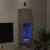 Comodă TV cu lumini LED, gri beton, 30,5x30x102 cm GartenMobel Dekor