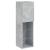 Comodă TV cu lumini LED, gri beton, 30,5x30x102 cm GartenMobel Dekor