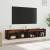 Comode TV cu lumini LED, stejar fumuriu, 80x30x30 cm GartenMobel Dekor
