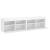 Comode TV de perete cu lumini LED, 2 buc., alb, 80x30x40 cm GartenMobel Dekor