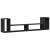 Dulap TV, 2 buc., negru, 100x30x50 cm, lemn prelucrat GartenMobel Dekor