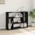 Dulap TV, 2 buc., negru, 100x30x50 cm, lemn prelucrat GartenMobel Dekor