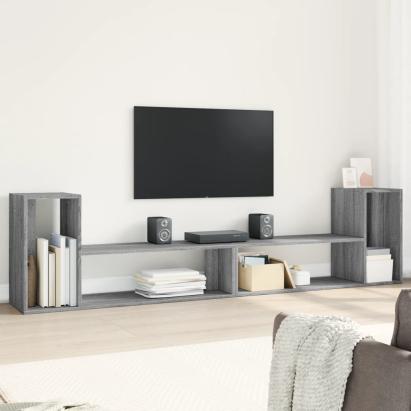 Comodă TV, 2 buc., gri sonoma, 100x30x50 cm, lemn prelucrat GartenMobel Dekor
