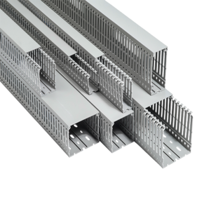 Canal cablu perforat PVC 25x40 mm, lungime 2 m, Plastim PDK2540