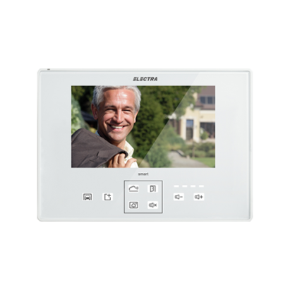 Terminal video Electra Smart G3, 7 inch, hands-free, alb, 4 fire