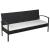 Set mobilier de grădină cu perne, 5 piese, negru, poliratan GartenMobel Dekor