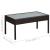 Set mobilier de grădină cu perne, 5 piese, negru, poliratan GartenMobel Dekor