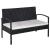 Set mobilier de grădină cu perne, 5 piese, negru, poliratan GartenMobel Dekor