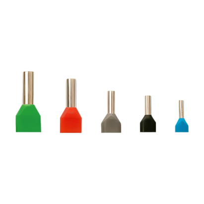 Terminale izolate duble 2x0.5 mm², 1000 buc/set, Plastim PKY-22005