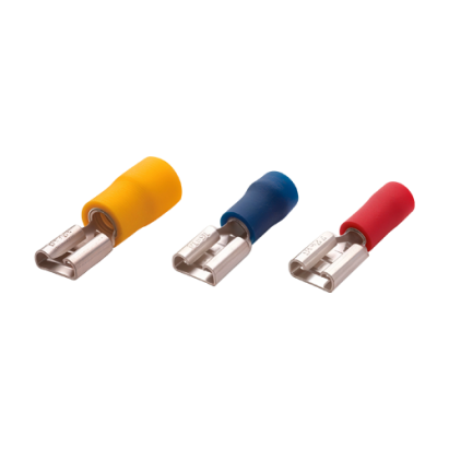 Terminale izolate tip mama 0.5-1.5 mm², 0.8x2.8 mm, 200 buc/set