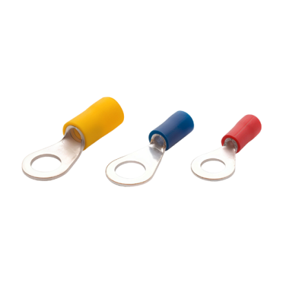 Terminale izolate tip inel M4, 0.5-1.5 mm, set 200 buc, Plastim