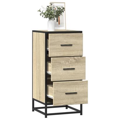 Dulap, stejar sonoma, 35,5x35x76 cm, lemn prelucrat și metal GartenMobel Dekor