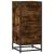 Dulap, stejar fumuriu, 35,5x35x76 cm, lemn prelucrat și metal GartenMobel Dekor