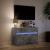 Dulap TV cu LED, gri beton, 91x34x61 cm, lemn prelucrat GartenMobel Dekor