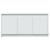 Dulap TV cu LED, alb, 100x34x50 cm, lemn prelucrat GartenMobel Dekor