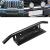 Bullbar aluminiu vopsit in camp electrostatic cu suport numar si proiectoare pentru vehicule offroad, culoare Neagra FAVLine Selection