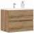Dulap pentru baie stejar artizanal 60x38,5x45 cm lemn prelucrat GartenMobel Dekor