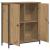 Bufet Stejar Artizanal 70 x 30 x 80 cm Lemn compozit GartenMobel Dekor