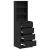 Bufet cu sertar Stejar negru 40 x 41 x 135 cm Lemn compozit GartenMobel Dekor