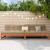 Canapea de Grădină Din Mijloc Lemn masiv de pin Maro Ceară GartenMobel Dekor