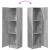 Bufet Gri Sonoma 31.5 x 32 x 122.5 cm GartenMobel Dekor