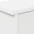 Răcător de paltoane montat pe perete cu ușă Alb 80 x 20 x 30 cm GartenMobel Dekor