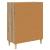 Bufet stejar artizanal 34 x 69.5 x 89 cm Lemn compozit GartenMobel Dekor