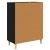 Bufet cu sertar Stejar negru 34 x 69.5 x 89 cm Lemn compozit GartenMobel Dekor