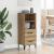 Bufet stejar artizanal 34 x 34.5 x 90 cm Lemn compozit GartenMobel Dekor