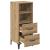 Bufet stejar artizanal 34 x 34.5 x 90 cm Lemn compozit GartenMobel Dekor