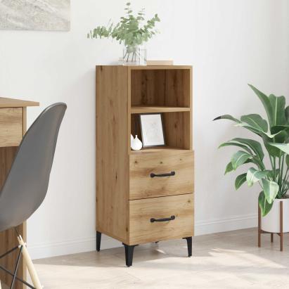 Bufet stejar artizanal 34 x 34.5 x 90 cm Lemn compozit GartenMobel Dekor