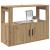 Bufet stejar artizanal 80 x 30 x 60 cm Lemn compozit GartenMobel Dekor