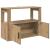 Bufet stejar artizanal 80 x 30 x 60 cm Lemn compozit GartenMobel Dekor
