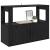 Bufet Stejar negru 80 x 30 x 60 cm Lemn compozit GartenMobel Dekor