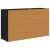 Bufet cu sertar Stejar Negru 100 x 33 x 59.5 cm Lemn compozit GartenMobel Dekor