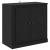 Bufet Stejar Negru 70 x 35,5 x 67,5 cm Lemn compozit GartenMobel Dekor