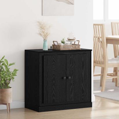 Bufet Stejar Negru 70 x 35,5 x 67,5 cm Lemn compozit GartenMobel Dekor