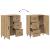 Bufet cu sertar Stejar Artizanal 69,5 x 34 x 90 cm GartenMobel Dekor