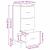 Bufet stejar artizanal 34 x 34.5 x 90 cm Lemn compozit GartenMobel Dekor