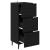 Bufet cu sertar Stejar negru 34 x 34.5 x 90 cm Lemn compozit GartenMobel Dekor